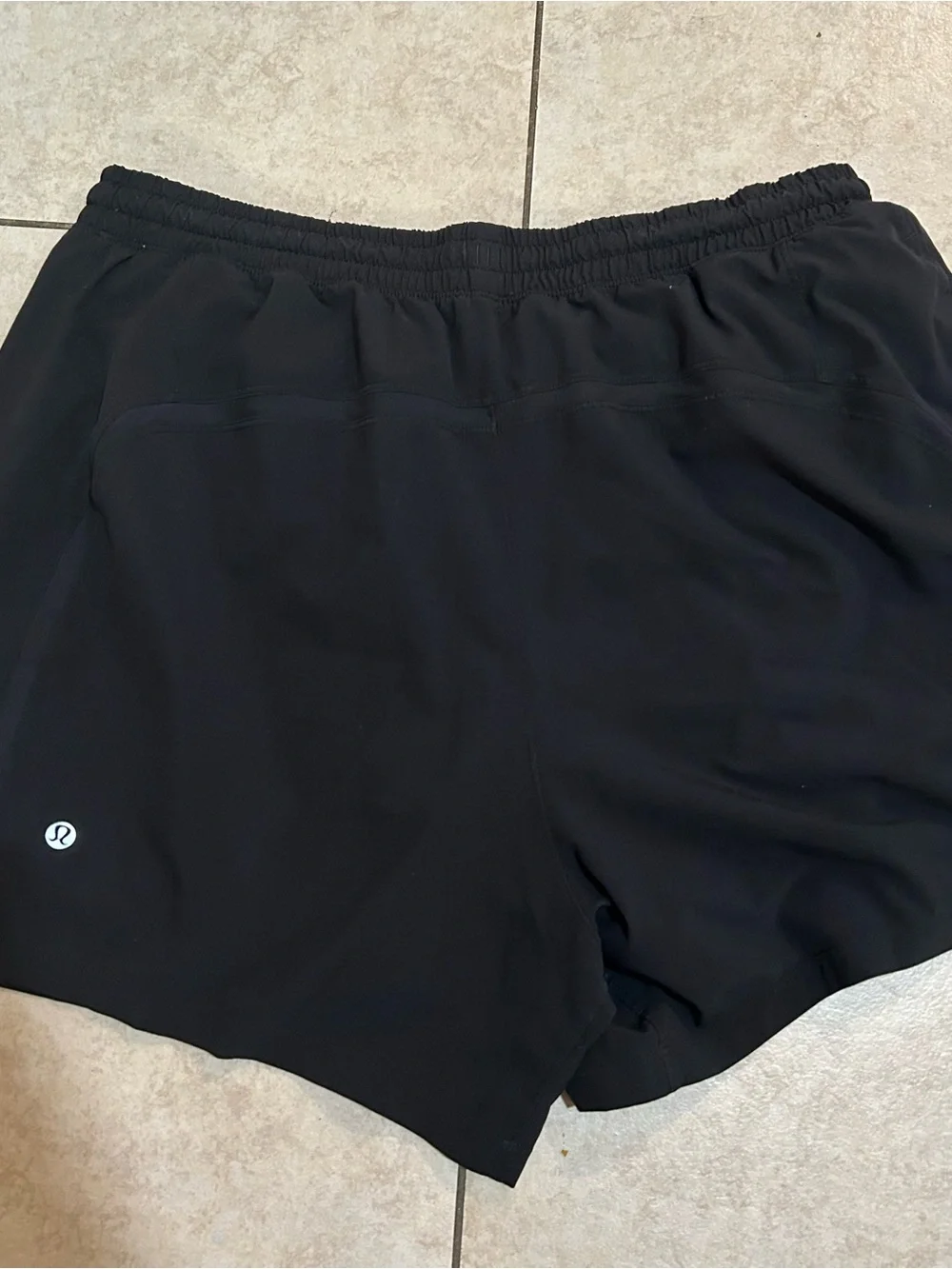Lululemon Black Athletic Drawstring Shorts
